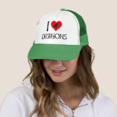 Casquette J'aime les dragons (En situation)