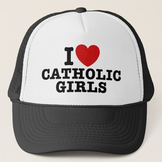 Casquette J'aime les filles catholiques (Devant)