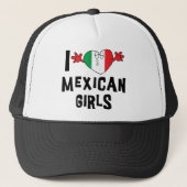 Casquette J'aime les filles mexicaines (Devant)