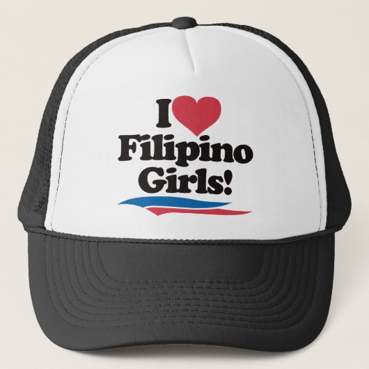 Casquette J'aime les filles philippines (Devant)