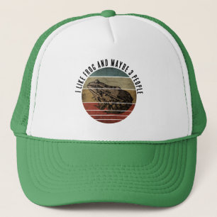 CASQUETTE J'AIME LES GRENOUILLES ET PEUT-ÊTRE 3 PERSONNES