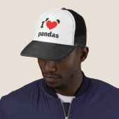 Casquette J'aime les pandas (En situation)