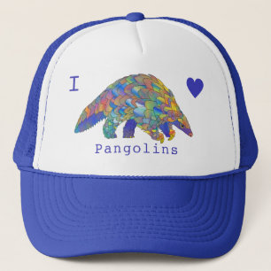 Casquette J'aime les Pangolins Animal en voie de disparition