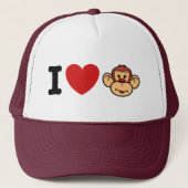 Casquette J'Aime Les Singes (Devant)