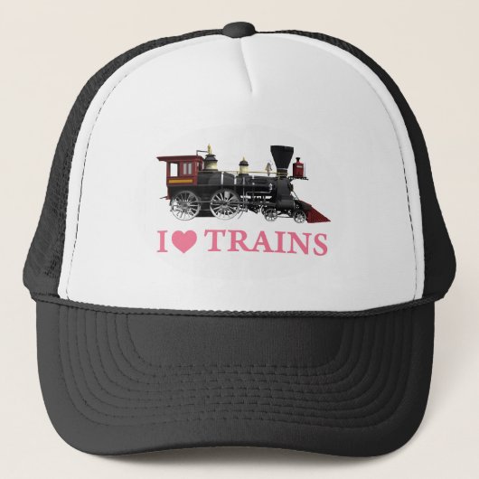 Casquette J'aime les trains (Devant)