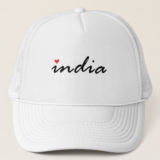 Casquette J'aime l'Inde (Devant)
