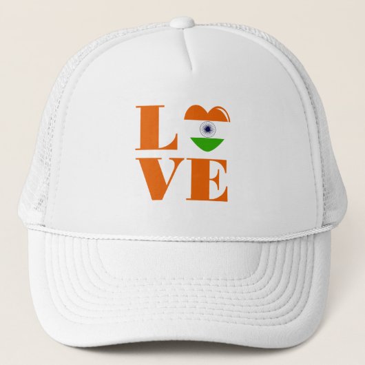 Casquette J'aime l'Inde (Devant)
