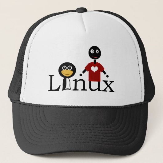 Casquette J'aime Linux (Devant)
