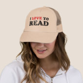 Casquette J'aime lire affligé (En situation)