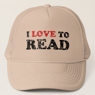 Casquette J'aime lire affligé