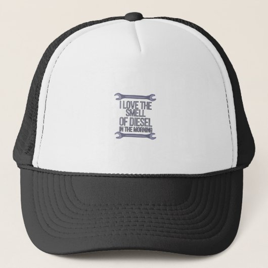 Casquette J'aime l'odeur du diesel le matin (Devant)