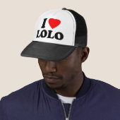 Casquette J'aime Lolo (En situation)