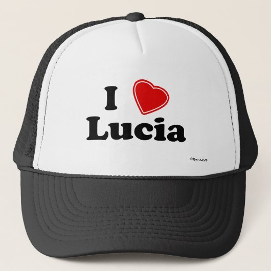 Casquette J'aime Lucia (Devant)