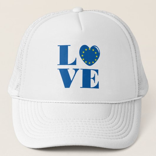 Casquette J'aime l'Union européenne (Devant)
