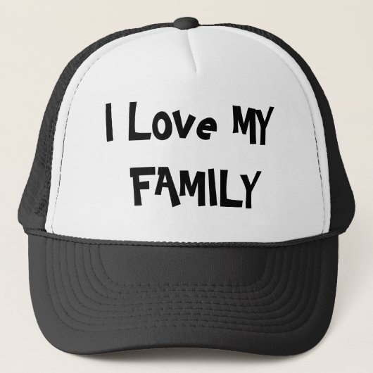 Casquette J'aime MA FAMILLE (Devant)