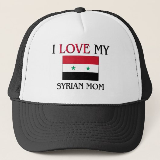 Casquette J'aime ma maman syrienne (Devant)