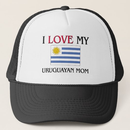 Casquette J'aime ma maman uruguayenne (Devant)