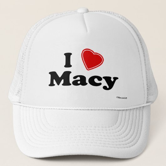 Casquette J'aime Macy (Devant)