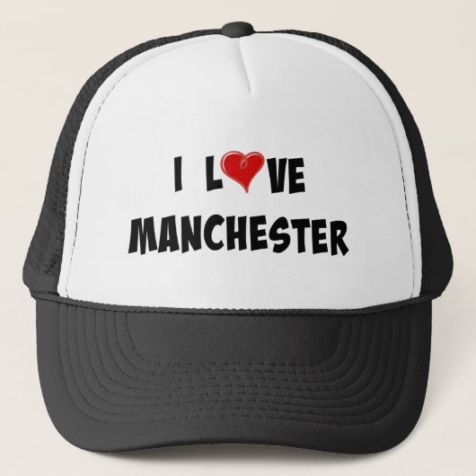 Casquette J'aime Manchester (Devant)