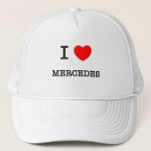 Casquette J'aime Mercedes (Devant)