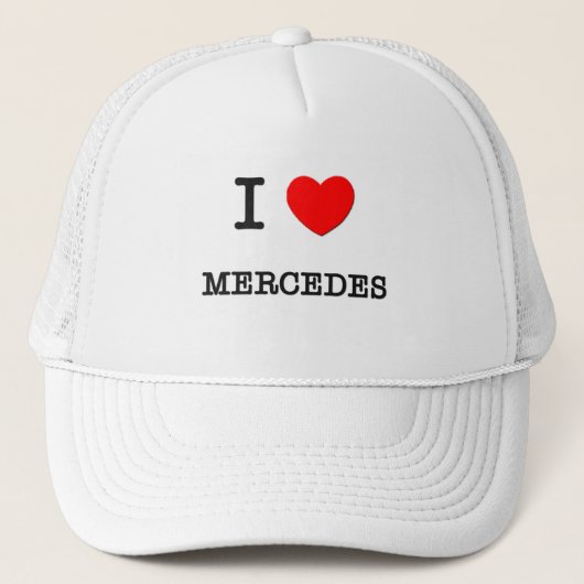 Casquette J'aime Mercedes (Devant)