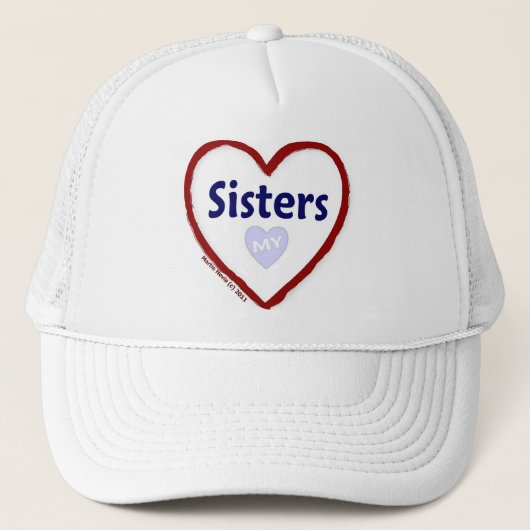 Casquette J'aime mes soeurs (Devant)