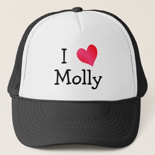 Casquette J'aime Molly (Devant)
