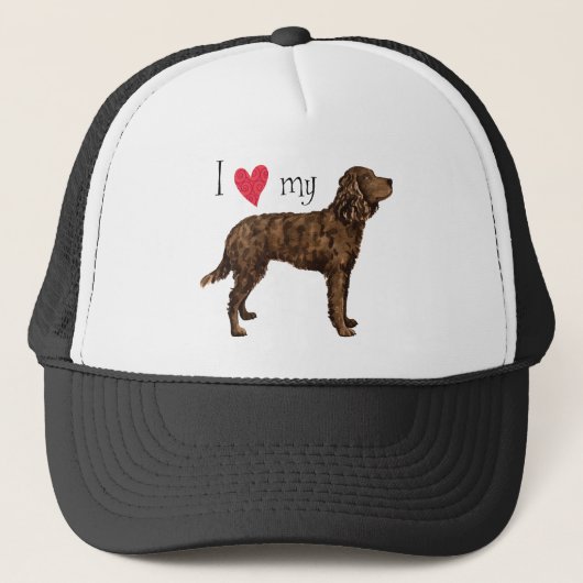 Casquette J'aime mon American Water Spaniel (Devant)
