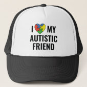 Casquette J'Aime Mon Ami Autiste (Devant)