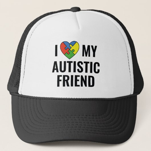 Casquette J'Aime Mon Ami Autiste (Devant)