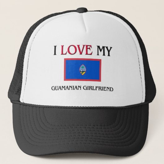 Casquette J'aime mon amie de Guam (Devant)