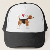 Casquette J'aime mon Beagle (Devant)