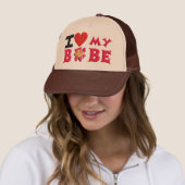 Casquette J'aime mon Bobe (En situation)
