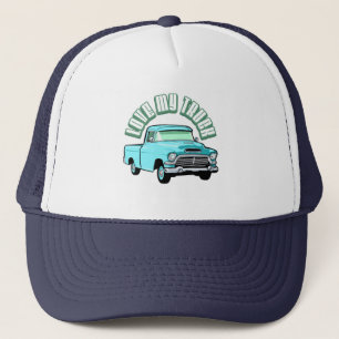 Casquette J'aime mon camion - vieux, collecte bleue