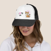 Casquette J'aime mon chat (concevez votre propre chat de (En situation)