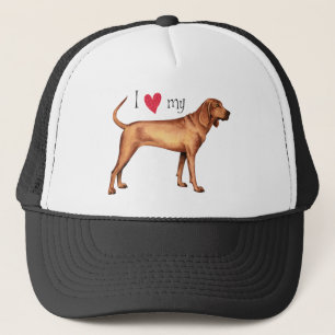 Casquette J'aime mon chien rouge