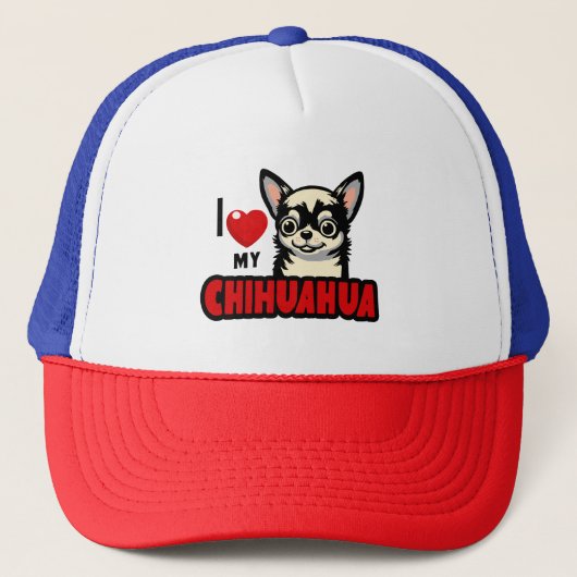 Casquette J'Aime Mon Chihuahua (Devant)