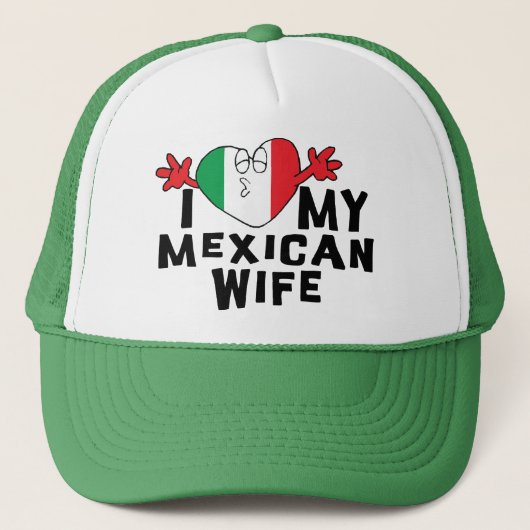 Casquette J'aime mon épouse mexicaine (Devant)