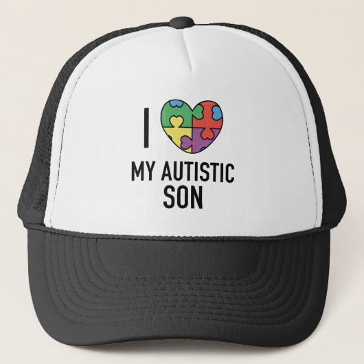 Casquette J'Aime Mon Fils Autiste (Devant)