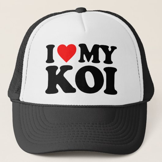 CASQUETTE J'AIME MON KOI (Devant)