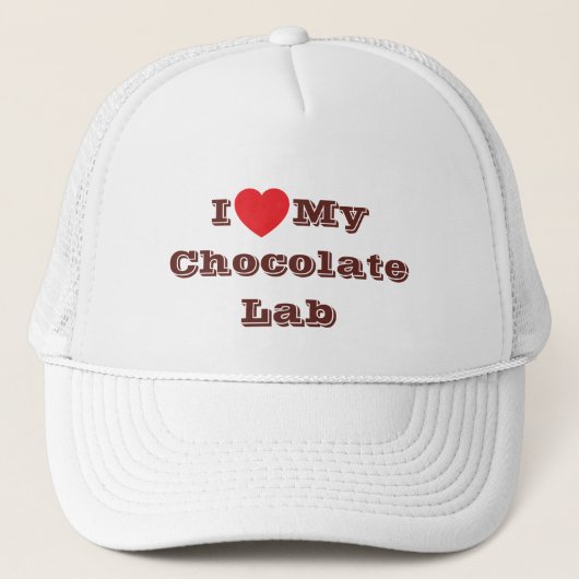 Casquette J'aime mon laboratoire de chocolat (Devant)