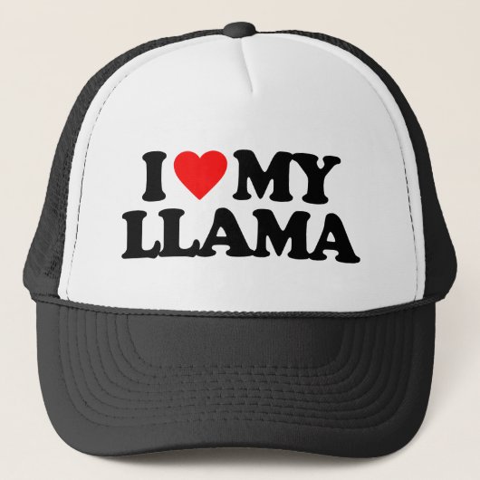 CASQUETTE J'AIME MON LAMA (Devant)