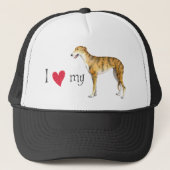 Casquette J'aime mon lévrier (Devant)