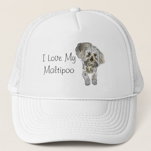 Casquette J'Aime Mon Maltipoo (Devant)