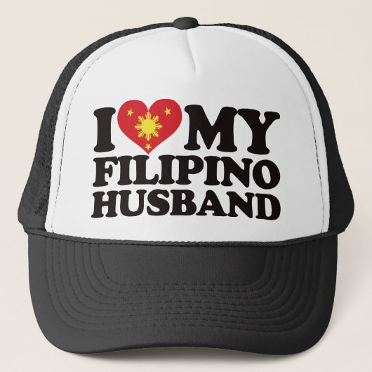 Casquette J'aime mon mari philippin (Devant)