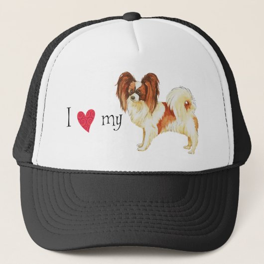 Casquette J'aime mon papillon (Devant)