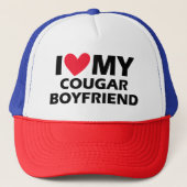 Casquette J'aime mon petit ami cougar (Devant)