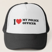 Casquette J'Aime Mon Policier (Devant)
