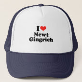 Casquette J'aime Newt Gingrich (Devant)