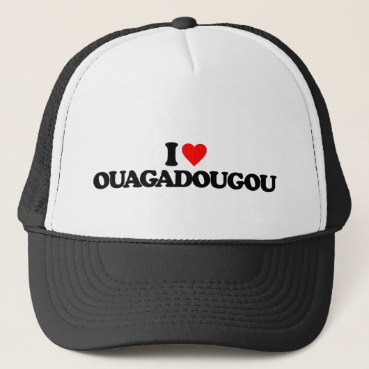CASQUETTE J'AIME OUAGADOUGOU (Devant)